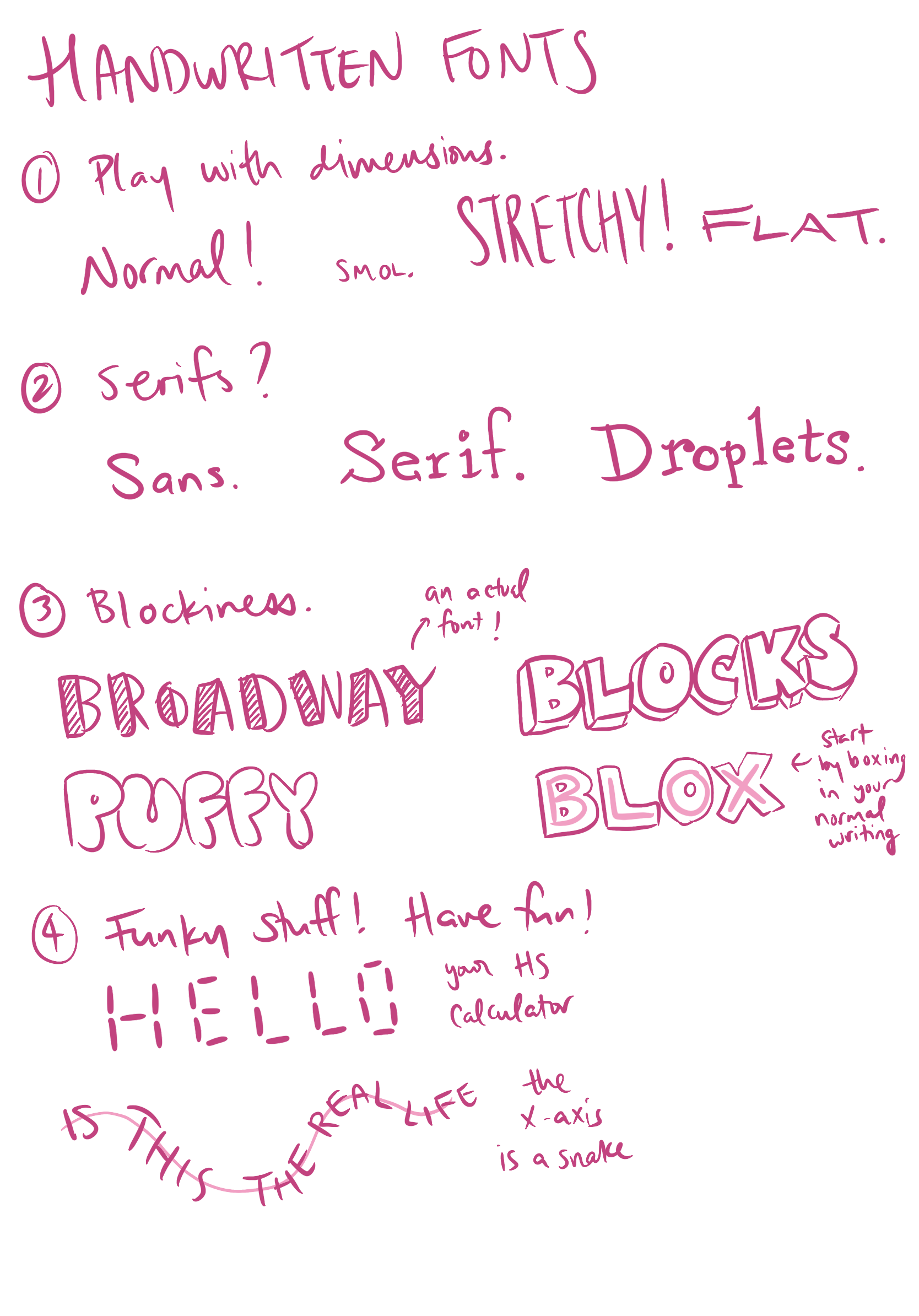 lettering